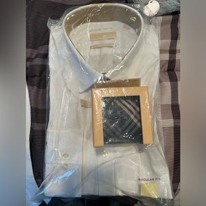 Michael Kors Men’s White Button Down Shirt with Michael Kors tie